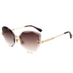 SHAUNA Fashion Women Rimless Sunglasses Classic Ladies Cat Eye Gradient Lens Shades UV400