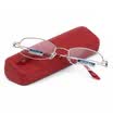 Sunset red reading glasses men&women general high - definition comfortable PC wings plus hard lenses JX6011 400 degrees