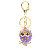 Crystal Enamel Owls Charms Twinkle Bird of Minerva Phone Case Strap Shining Rhinestones Keychain Glittered Diamond Pendant Jewelry