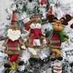 3pcsset Christmas Hanging Toys Santa Reindeer Snowman Dolls Christmas Tree Decorations Ornaments