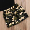 AU Newborn Kids Baby Girl Top T-shirt Camouflage Skirt Mini Dress Clothes Summer
