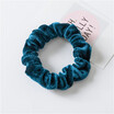 New Fashion Luxury Soft Feel Velvet Hair Scrunchie Ponytail Donut Grip Loop Holder Stretchy Hair band for women