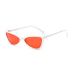 SHAUNA Metal Hinge Fashion Butterfly Sharp Women Small Cat Eye Sunglasses Trending Men Clear Red Lens Glasses UV400