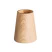Jinlongxing glosen Creative solid wood without cover toothpick holder European wooden household toothpick box Hotel restaurant Cone toothpick jar Walnut color