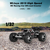 WLtoys 2019 132 2WD 25KMH High Speed Mini RC Racing Car Off-road Crawler for Kids Beginners