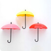 NEW 3Pcs Colorful Umbrella Wall Hook Key Hair Pin Holder Organizer Decorative