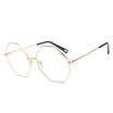 SHAUNA Oversize Women Square Metal Glasses Frame Fashion Men Anti-Blue Rays Clear Lens Glasses