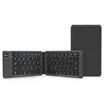 BOWHB022S Folding Wireless Bluetooth Keyboard ipad Tablet Phone Computer Universal Office Keypad Gray