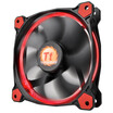 Tart Thermaltake Riing 12cm red chassis fan LED guide aperture patented product shock design unique mute technology noise control line