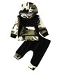 Newborn Toddler Baby Kids Boys Camouflage Hooded Tops Pants 2Pcs Outfits Set