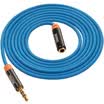 Shanze SAMZHE YPL-8415 35mm advanced stereo mobile phone car AUX audio cable headphone extension cord copper wire core gold version of the public on the mother blue 15 meters