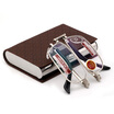 Sunset red reading glasses folding men&39s PC high lens sheet business card folding design business fashion BX5206 350 degrees