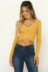 Women V Neck Long Sleeve Tee Shirt Underwear Tops Slim Fit New Undershirts