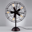 Baycheer HL371428 Industrial Whimsical Designed Iron Fan LED Table Lamp