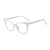 SHAUNA Fashion Women Cat Eye Glasses Frame Popular Ladies Anti-Blue Rays Lens Eyeglasses UV400