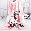Yaguang towel textile Hello Kitty Hello Kitty Love Strawberry cotton cartoon printing velvet towel blue 92g Article 34 76cm