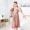 Fall winter velvet ladies nightgown long sleeve fall winter one-piece robe pajamas home clothing