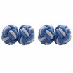 Yoursfs Round Silk Knot Cufflinks Silk Cufflinks for Men Knot Cufflinks Giftbox Included