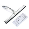 Stainless Steel Squeegee for Car GlassWindowMirror Bathroom Shower Squeegee with Suction Cup Hook Holder