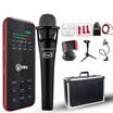 Set version fart worm Hifier ​​S300 mobile phone live sound card national karaoke live shouting wheat special effects anchor special microphone microphone universal E300 set China red