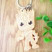 Baby Groot Guardians of the Galaxy Key chain bag chain Alloy Key Ring Pendant