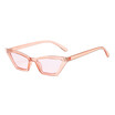 SHAUNA 2018 New Metal Hinge Fashion Small Frame Women Cat Eye Sunglasses Vintage Ladies Transparent Red Lens Shades UV400