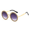SHAUNA Luxury Crystal Decoration Women Super Round Sunglasses Oversize Ladies Gradient Lens Glasses UV400