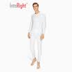 INTERIGHT Qiuyi Qiuku 50S long-staple cotton spandex comfortable warm male round neck suit ingenuity to create Jingshu cotton craft white XL