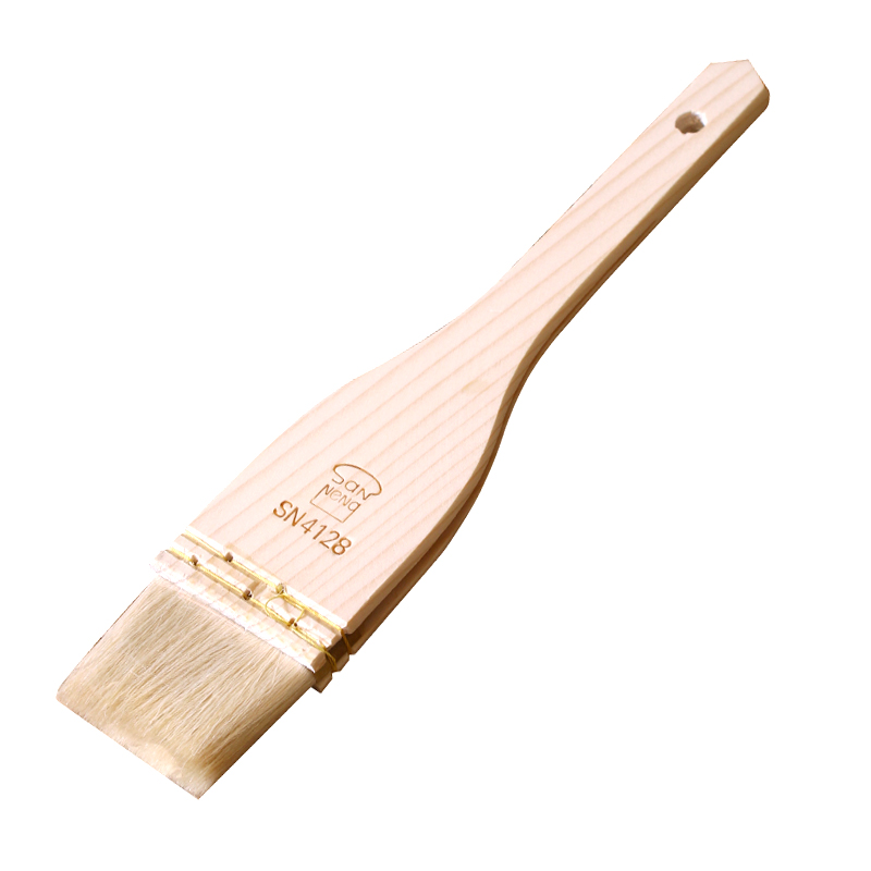 Three - edible egg brush Brush barbecue brush wooden handle straight wool brush baking tool SN4128