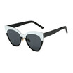 SHAUNA Fashion Double Color Metal Frame Women Cat Eye Sunglasses UV400