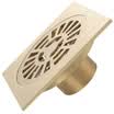 MEJUE Z-4115 full copper square deodorant floor drain toilet kitchen balcony floor leakage gold single use