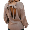 xsby Autumn&Winter Womens Sweater Sexy Bow Tie Halter Sweater Casual Sweater