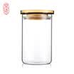 JINGZAO Glass storage tank Sealed cans Transparent Environmental-protection Tea cans 900ml