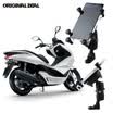 Espejo retrovisor universal Soporte para teléfono de la motocicleta Soporte Soporte para teléfono móvil Soporte para GPS Soporte Celular Moto Vista posterior Soporte