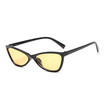 SHAUNA Metal Hinge Fashion Butterfly Sharp Women Small Cat Eye Sunglasses Trending Men Clear Red Lens Glasses UV400