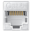 PowerStroke CAT6E-G8P8CFF CAT6 Engineering Network Shielding Straight Head