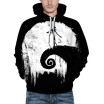 Mens Fashion Casual Warm Hooded Long Sleeve 3D Tai Chi Dancing Printed Sweatshirt