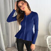 UK Womens Summer Chiffon Blouse Tops Ladies Long Sleeve Loose Casual T shirt Tee