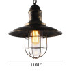 Baycheer HL483052 Vintage Industrial Style Dark Rust Finish