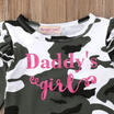 Newborn Infant Baby Camo Girl Romper Bodysuit Headband Clothes Outfits 0-24M