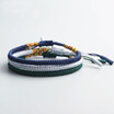 3pcs Multi Color Tibetan Buddhist Tibetan Good Luck Charm Bracelets Bangles For Women Men Handmade Rope Knots Bracelet