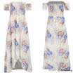 Women Floral Long Maxi Dress Off Shoulder Evening Party Summer Beach Sundress