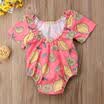Cotton Newborn Infant Baby Girls Romper Bodysuit Jumpsuit Clothes Outfits 0-18M
