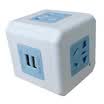 Green Austrian LVAO GY-666 child protection door magic square hole 21A dual USB interface wireless power converter conversion plug socket plug