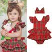 UK Newborn Infant Baby Girl Ruffle Romper Dress Bodysuit 2pcs Outfit Clothes Set