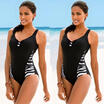 New Women Ladies Plus Size One Piece Monokini Swimwear Push Up Padded Bikini
