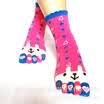 4 Style Ankle Length Funny Feet Womens Animal Printd Warm Toe Socks Mixed Color