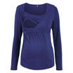 Women Pregnant Maternity Clothes Nursing Tops Breastfeeding Shirt Blouse