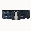 Fashion Women Lady Girls Metal Elastic Stretch Buckle Wide Waist Belt Waistband