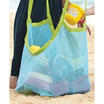 Portable Mesh Children Beach Dredging Tools Toy Quick Storage Bag Handbag SL